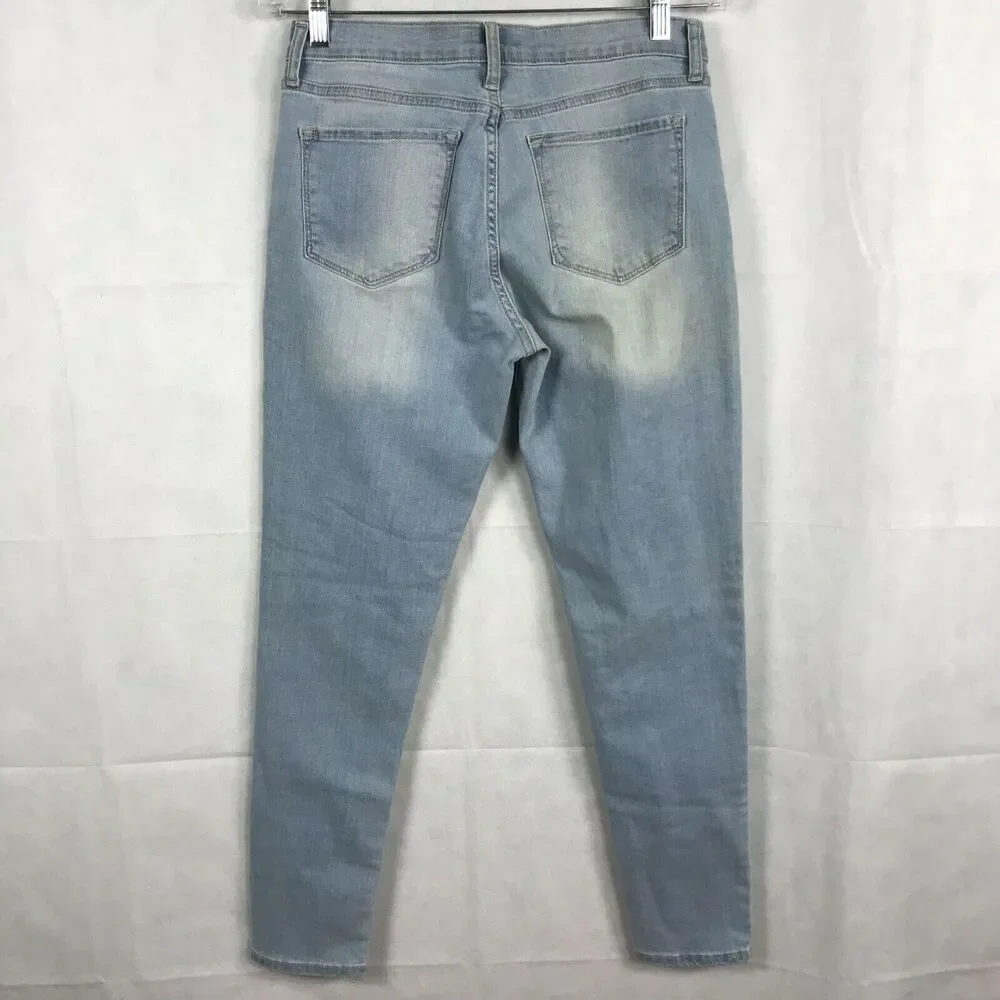 Banana Republic Jeans Womens Sz 6 Light Wash‎ Blue Mid Rise 5 Pocket